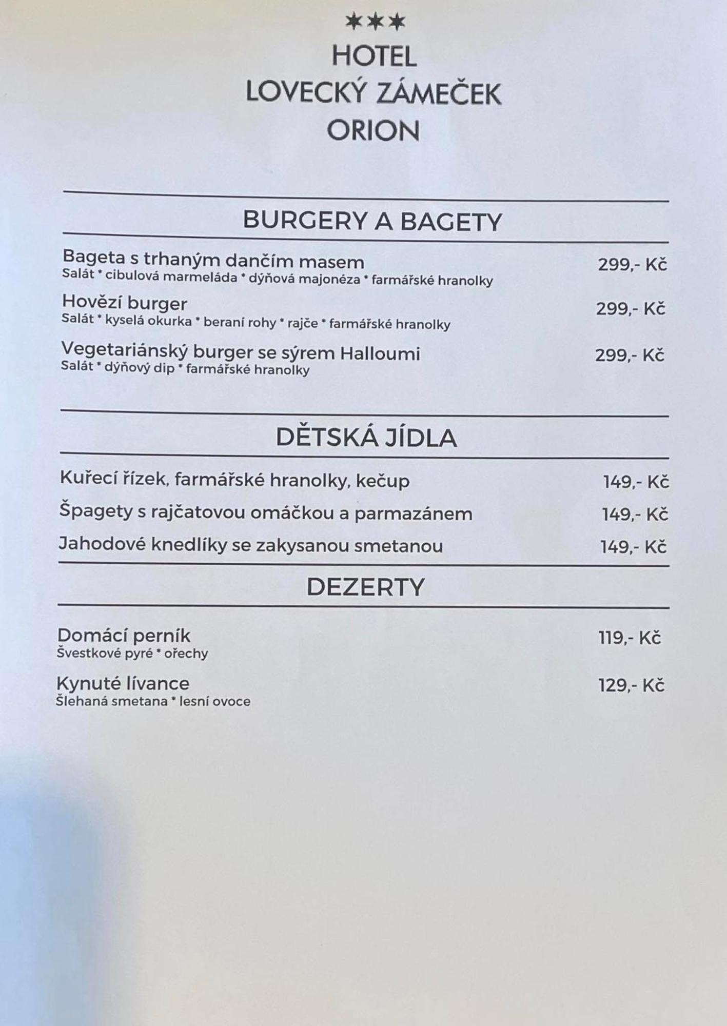 Hotel Lovecky Zamecek Orion Liberec Eksteriør bilde